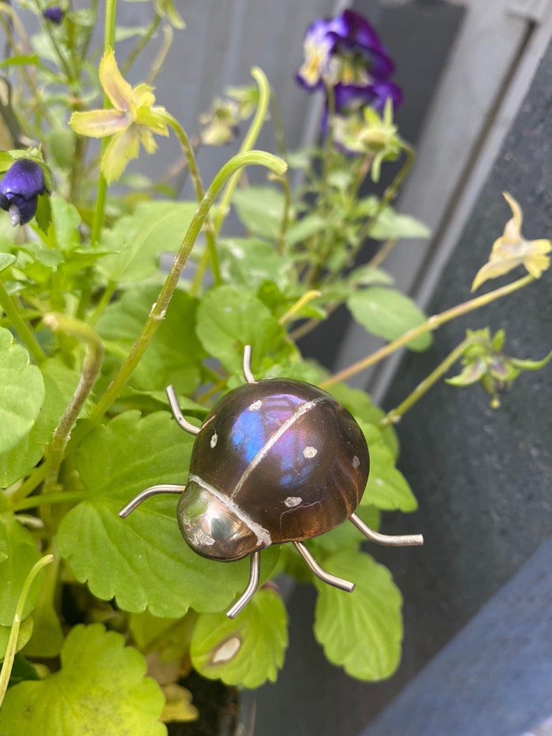 Handmade stainless steel ladybird. image 6
