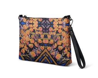 Shoulder bag, blue, yellow, flowers, handbag, designer bag, Valeria Sivtsova, artist bag, artist, sun