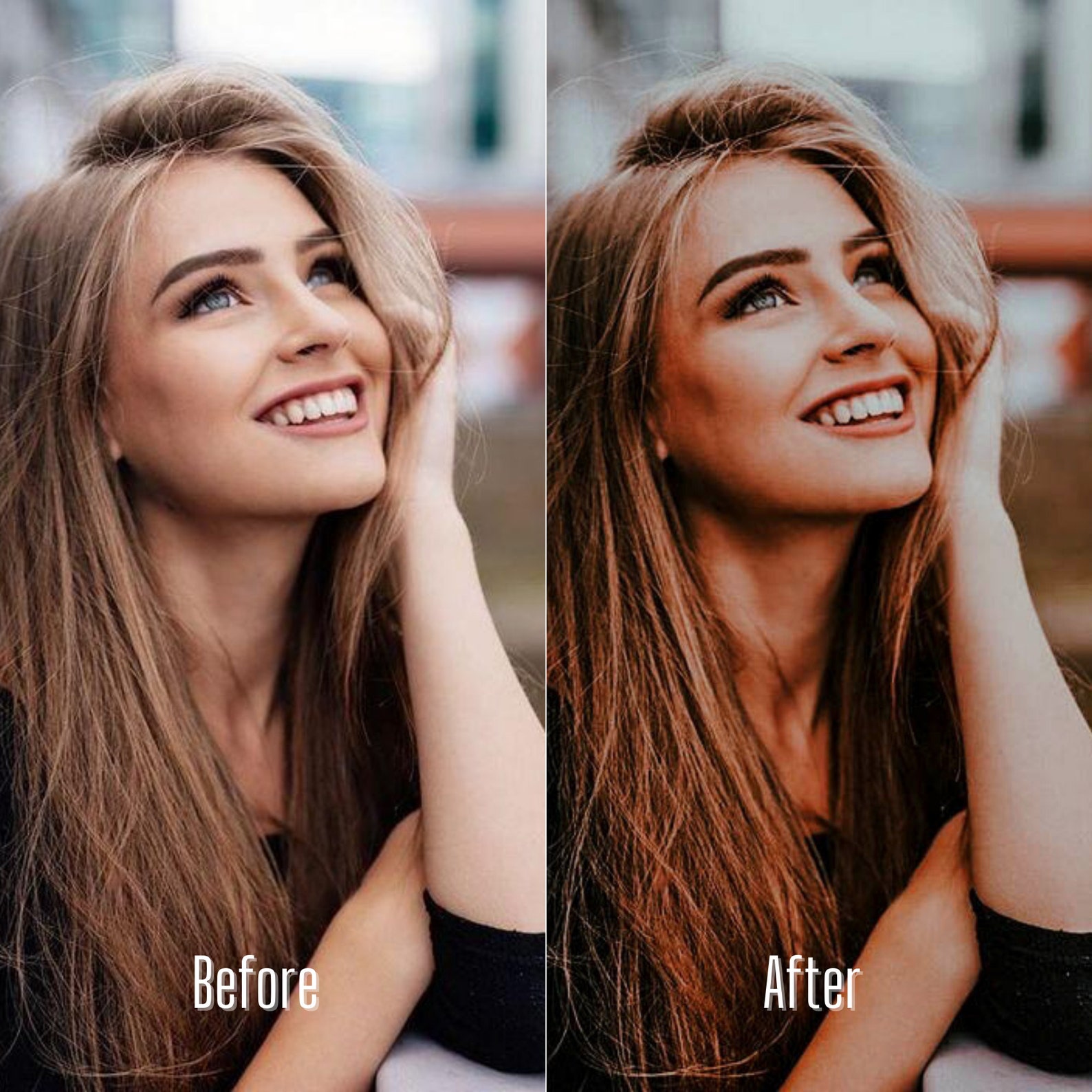 5 PORTRAIT Dark Brown Tone Filter Lightroom Presets Mobile Etsy