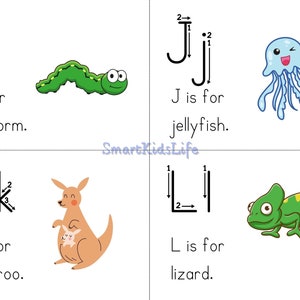 Zoo-phonics Alphabet Chart Flashcards Tracing Preschool - Etsy UK