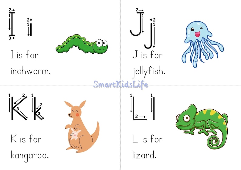 Zoophonics Alphabet Chart Flashcards Tracing Preschool Kindergarten
