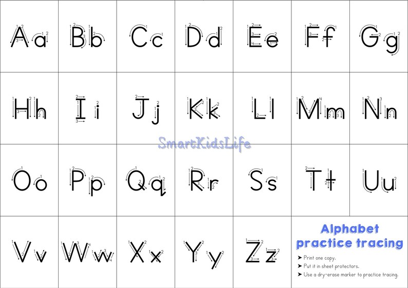 Zoophonics Alphabet Chart Flashcards Tracing Preschool Kindergarten