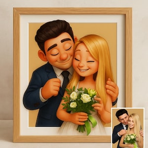 Custom Digital Portrait – Pencil Sketch | Watercolor | Pixar Art Style – Unlimited Revisions & Money-Back Guarantee
