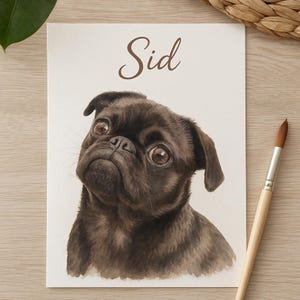 Retrato conmemorativo personalizado para mascotas: Recuerdo del Puente del Arcoíris en acuarela