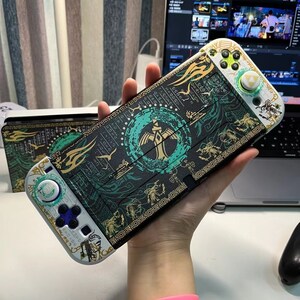 Legend Of Zelda Tears of the Kingdom NS Switch Case, OLED-beschermhoes, Switch Dock, goede opdruk en comfortabel, cadeau voor grote Zelda-fans