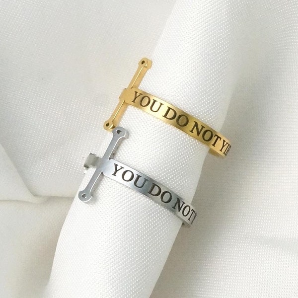 Throne of Glass Ring, You Do Not Yield Pinkie Ring, TOG Bookish Jewelry