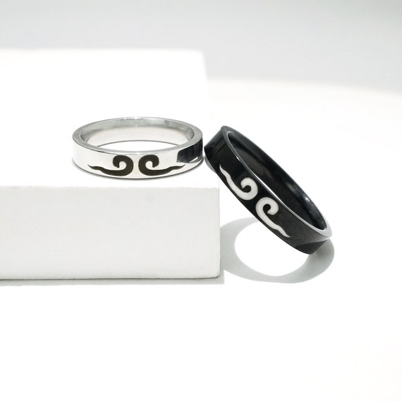 Black Myth Wukong Ring Featuring Tightening-Crown Spell, Customized Video Game Jewelry For His and Her