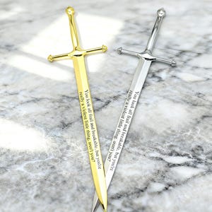 Custom Bookish Sword Bookmark & Letter Opener