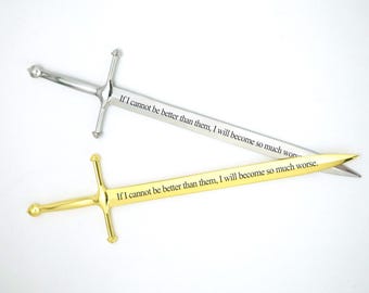The Cruel Prince Sword Bookmark & Letter Opener- If I cannot be better than them, I will become so much worse