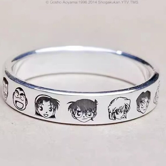 Bagues de dessin animé réglables pour enfants, Matiques Kawaii mixtes