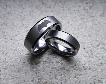 Batman wedding ring Etsy