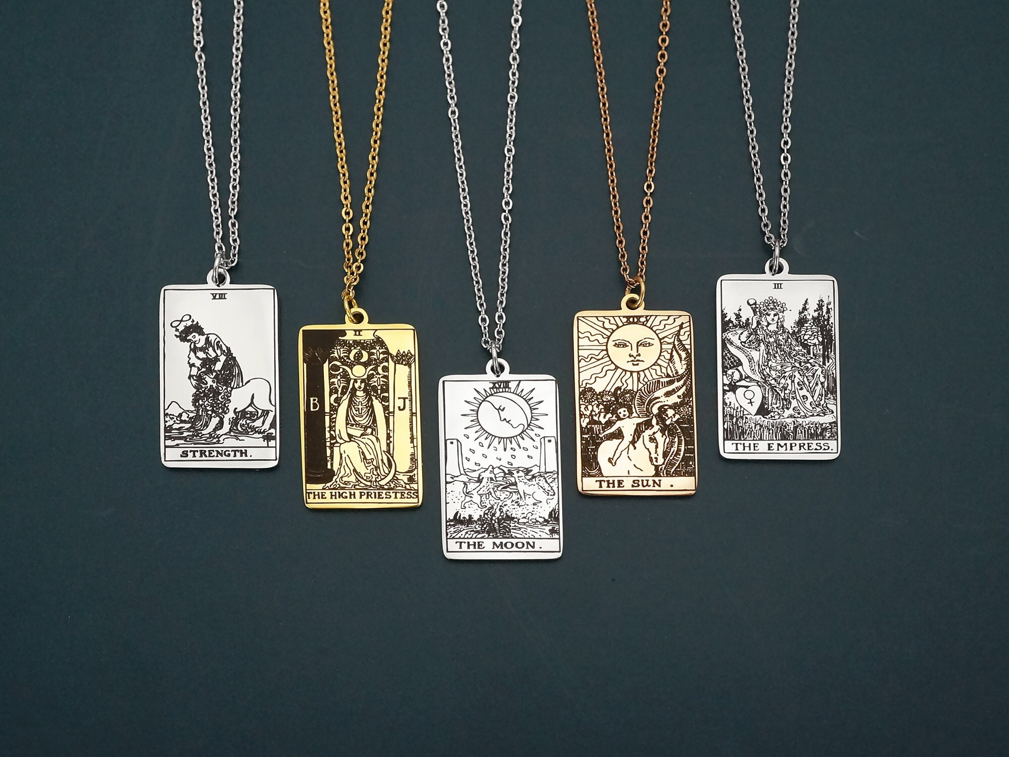 Tarot Necklace, Tarot Card Jewelry, Best Friend Birthday Gift