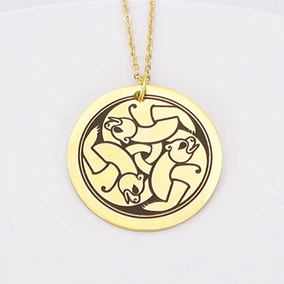 Merida Necklace, Disney Brave Necklace, Celtic Three Bears