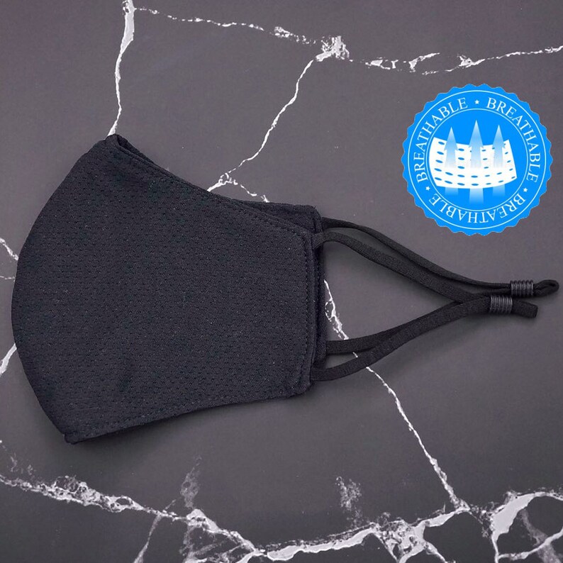 Breathable Workout Face Mask for Adults Cooling Mesh Face Etsy
