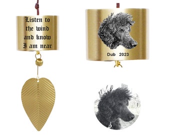 Personalized Pet Memorial Wind Chime, Japanese Wind Chime, Gold Custom Wind Chimes Memorial Grief Mourning, Dog Loss Gift