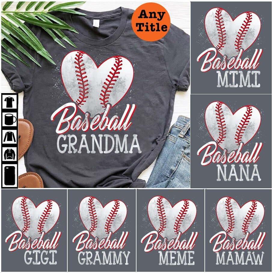 Personalized Baseball Grandma t shirt Baseball Grandma Shirt Etsy