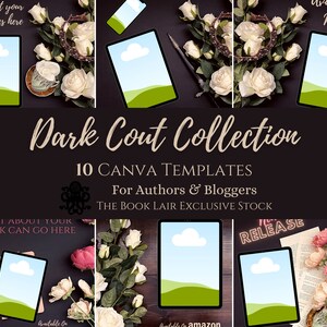 Pre-made Canva Templates | Dark Court Collection | Stock Photography