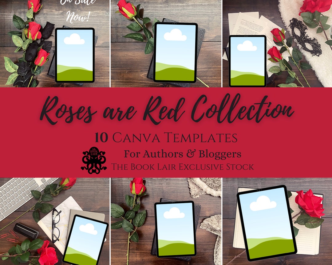 Pre-made Canva Templates -roses Are Red Collection - Etsy