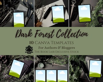 Pre-made Canva Templates - Dark Forest Collection | Stock Photography | Canva Templates | Author |Books