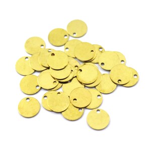 0.50x8 mm Raw Brass Round Disc, Blanks Findings, Round Blanks, Stamping Blanks, Round Charm, Disk Charms, Raw Brass Findings, Round Stamp
