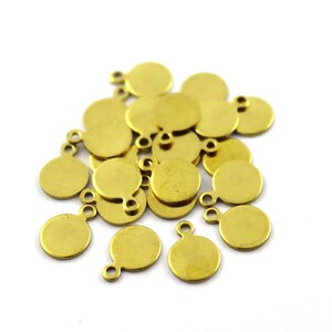 0.80x8 mm Raw Brass Round, Round Blanks, Round Stamp, Round Findings, Stamping Blanks, Round Disc, Raw Brass Finding