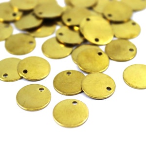 0.80x12 mm Raw Brass Round Disc, Blanks Findings, Round Blanks, Stamping Blanks, Round Charm, Disk Charms, Raw Brass Findings, Round Stamp