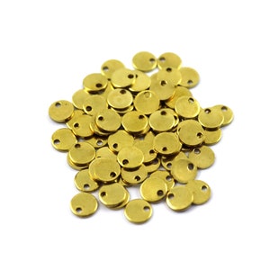 0.80x6 mm Raw Brass Round Disc, Blanks Findings, Round Blanks, Stamping Blanks, Round Charm, Disk Charms, Raw Brass Findings, Round Stamp