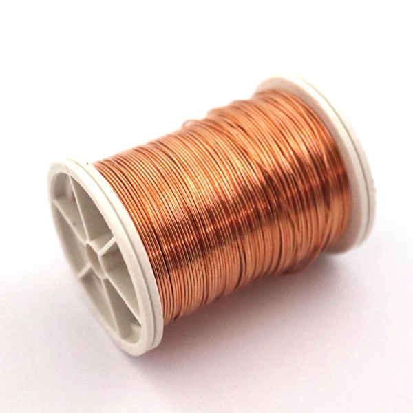 18 - 20 - 22 - 26 - 28 Gauge, Raw Copper Wire, Artistic Wire, Round Wire, Dead Soft Wire, Copper Round Wire, Non Tarnish Wire, Wrapping Wire