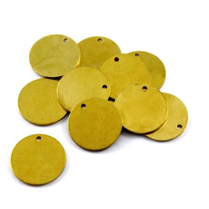 1x18 mm Raw Brass Round Disc, Blanks Findings, Round Blanks, Stamping Blanks, Round Charm, Disk Charms, Raw Brass Findings, Round Stamp