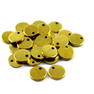 1.5x10 mm Raw Brass Round Disc, Blanks Findings, Round Blanks, Stamping Blanks, Round Charm, Disk Charms, Raw Brass Findings, Round Stamp
