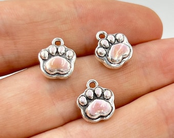 Gold Plated Animal Foot Charm, Animal Charm, 3D Simulated Charms, Enamel Charms, DIY Necklace Bracelet Supplies, Jewelry Making Accessories