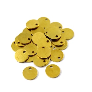 1x10 mm Raw Brass Round Disc, Blanks Findings, Round Blanks, Stamping Blanks, Round Charm, Disk Charms, Raw Brass Findings, Round Stamp