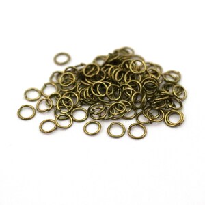 0.50x4 mm Raw Brass Jump Rings, Jump Ring Connectors, Jump Rings for Jewelry Making, Jump Rings Findings