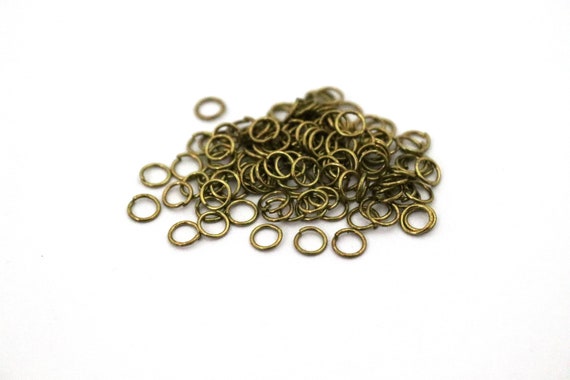 0.50x4 Mm Raw Brass Jump Rings, Jump Ring Connectors, Jump Rings