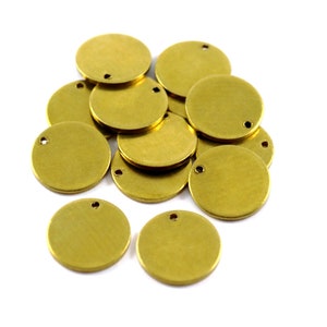 1.5x18 mm Raw Brass Round Disc, Blanks Findings, Round Blanks, Stamping Blanks, Round Charm, Disk Charms, Raw Brass Findings, Round Stamp