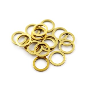 1x8 mm Raw Brass Round Ring Charm, Round Blanks Findings, Disk Charm, Round Circle Connector, Link Connectors, Round Circle Charms