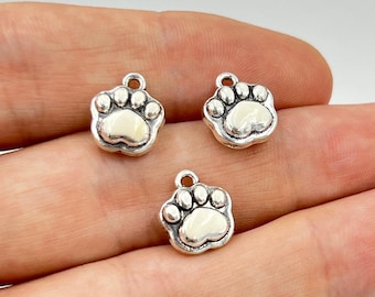 Gold Plated Animal Foot Charm, Animal Charm, 3D Simulated Charms, Enamel Charms, DIY Necklace Bracelet Supplies, Jewelry Making Accessories