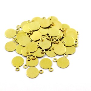 0.50x8 mm Raw Brass Round, Round Blanks, Round Stamp, Round Findings, Stamping Blanks, Round Disc, Raw Brass Finding