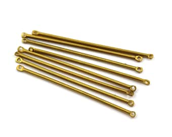 2x60 mm Raw Brass Round Bar, Round Stick Connector, Round Rod Findings, Tube Spacer Bead, Brass Bar Connector, Spacer, Jewelry
