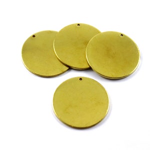 1.5x32 mm Raw Brass Round Disc, Blanks Findings, Round Blanks, Stamping Blanks, Round Charm, Disk Charms, Raw Brass Findings, Round Stamp