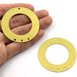 0.5x52 mm Raw Brass Round Findings, Round Blanks, Hollow Round, Huge Round, Round Charms, Brass Round, Disk Blanks, Earring