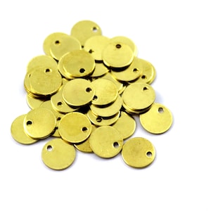 0.80x10 mm Raw Brass Round Disc, Blanks Findings, Round Blanks, Stamping Blanks, Round Charm, Disk Charms, Raw Brass Findings, Round Stamp