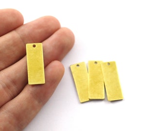 1x9x24 mm ruwe messing rechthoekige vorm charme, rechthoek bar, rechthoek stempelen blanks, rechthoek stok, rechthoek bevindingen, hanger