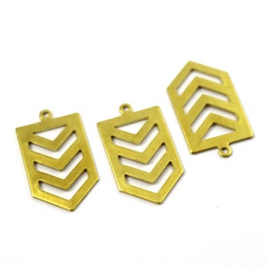 0.80x15x26 mm Raw Brass Arrow Charm, Arrow Shape Findings, Arrow Pendant, Chevron Charm, Arrow Shape Charms