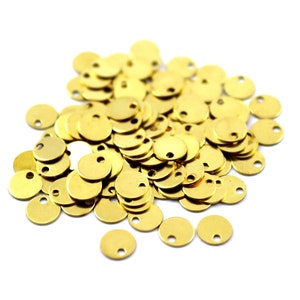 0.50x6 mm Raw Brass Round Disc, Blanks Findings, Round Blanks, Stamping Blanks, Round Charm, Disk Charms, Raw Brass Findings, Round Stamp