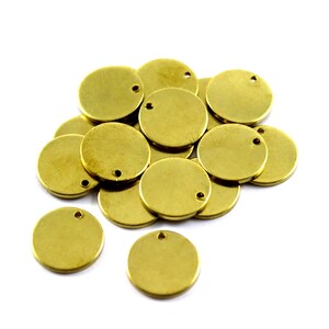 1.5x16 mm Raw Brass Round Disc, Blanks Findings, Round Blanks, Stamping Blanks, Round Charm, Disk Charms, Raw Brass Findings, Round Stamp