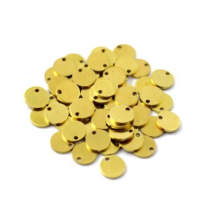 1x8 mm Raw Brass Round Disc, Blanks Findings, Round Blanks, Stamping Blanks, Round Charm, Disk Charms, Raw Brass Findings, Round Stamp