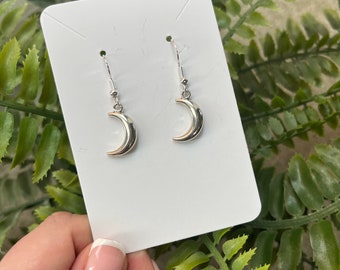 Crescent moon subtle earrings