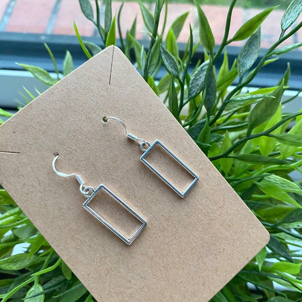 Box hook earrings