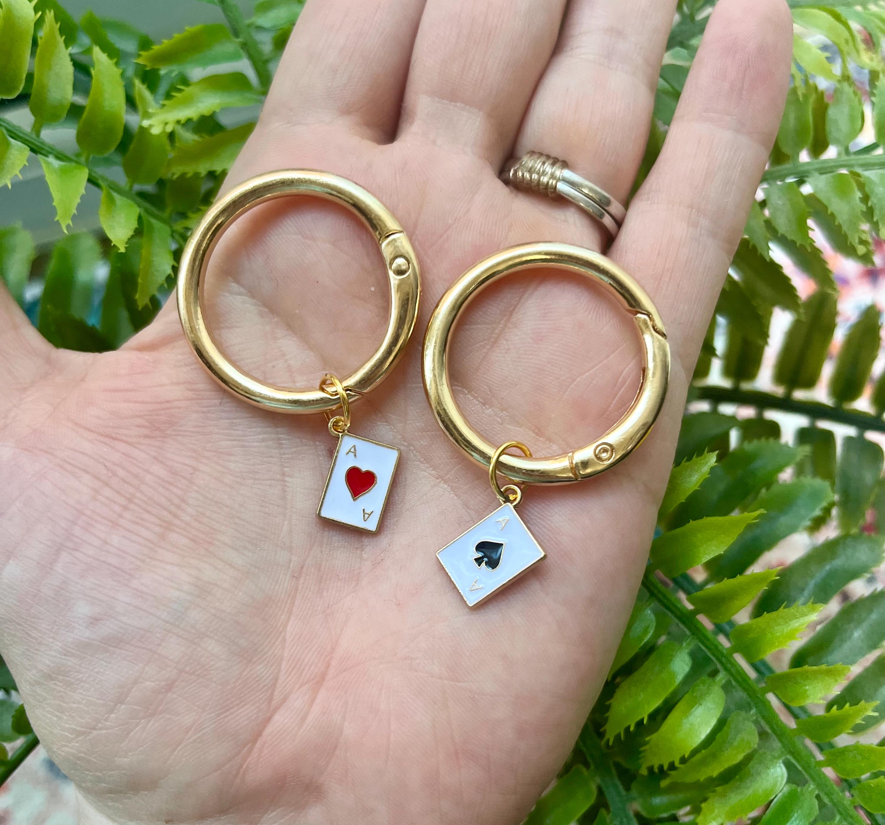 Ace card doc marten charms in Gold!